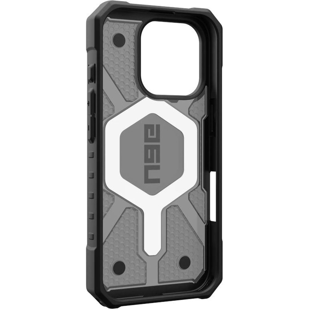 Etui pancerne Urban Armor Gear Pathfinder Clear MagSafe do Apple iPhone 16 Pro, przydymione z czarną ramką